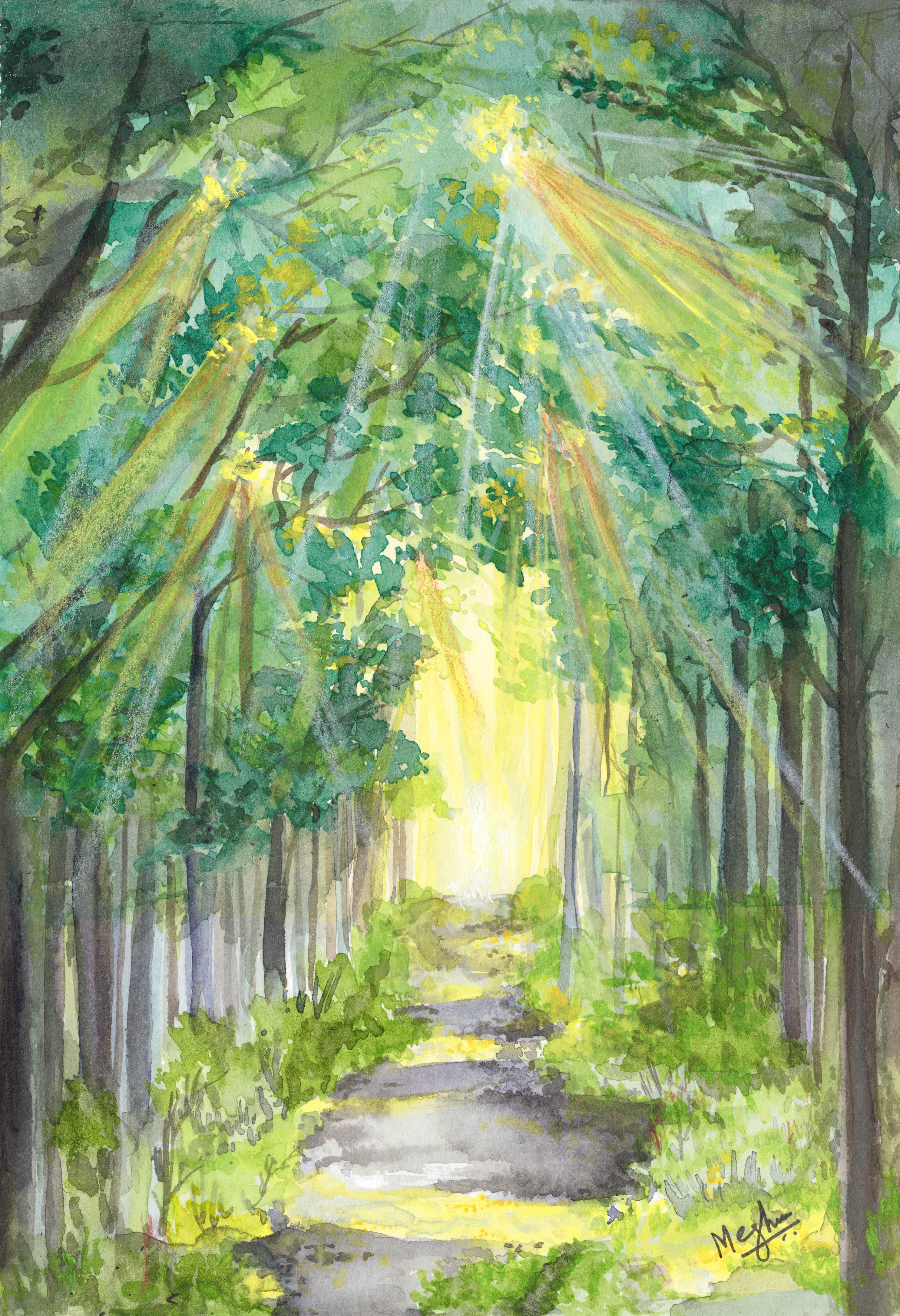 The Road Not Taken Painting, Art Print – Kalacore