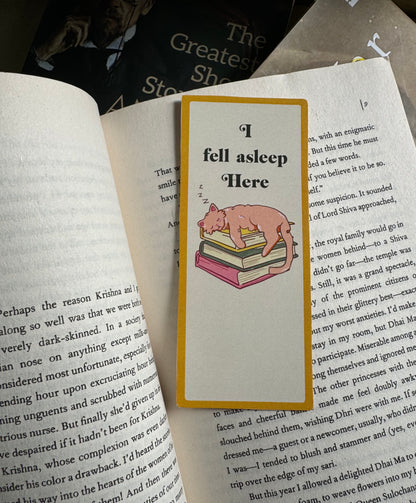 I fell asleep here